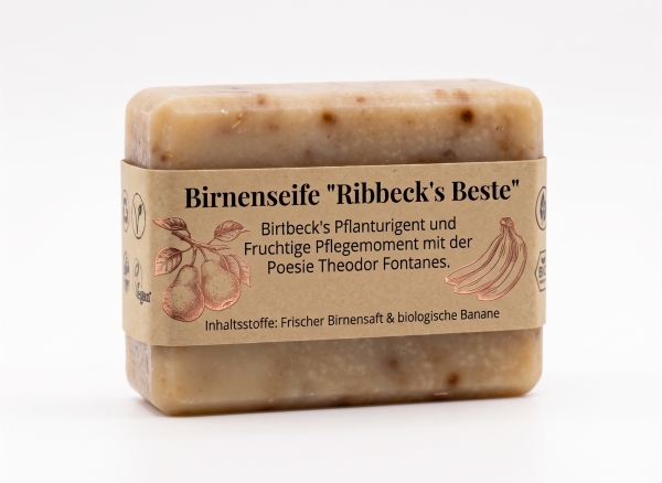 Birnenseife „Ribbeck's Beste“ – Fruchtige Pflegemoment mit der Poesie Theodor Fontanes