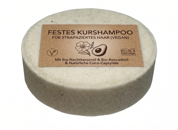 Festes Kur-Shampoo (Vegan) – Intensivpflege für strapaziertes Haar & Locken