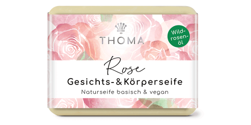 Handgemachte Luxus-Rosenseife mit Wildrosenöl- vegan – Nachhaltige Schweizer Naturkosmetik