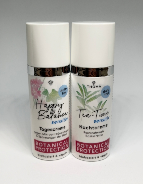 Pflegeset für sensible Haut – Happy Balance! & Tea Time! (2x 50 ml / 2x 100 ml)