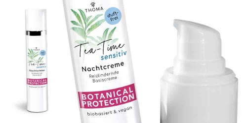 Handgemachte Tea Time! Nachtcreme für empfindliche Haut mit Silidine – Nachhaltige Schweizer Naturkosmetik