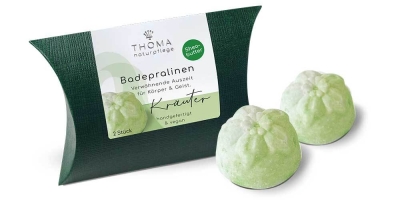 Handgemachte Badepralinen mit Kräuteressenzen – Nachhaltige Schweizer Naturkosmetik