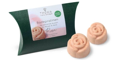 Handgemachte Badepralinen mit Sheabutter - ROSE – Nachhaltige Schweizer Naturkosmetik
