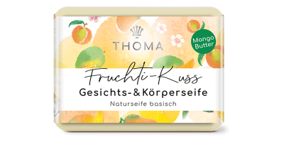 Handgemachte Fruchtikuss Mangobutterseife- vegan – Nachhaltige Schweizer Naturkosmetik