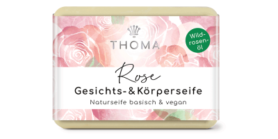 Handgemachte Luxus-Rosenseife mit Wildrosenöl- vegan – Nachhaltige Schweizer Naturkosmetik