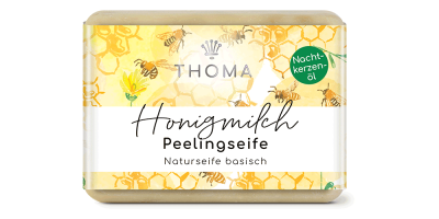Handgemachte Peelingseife Honigmilch mit Nachtkerzenöl – Nachhaltige Schweizer Naturkosmetik