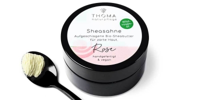 Handgemachte Sheasahne ROSE – Nachhaltige Schweizer Naturkosmetik