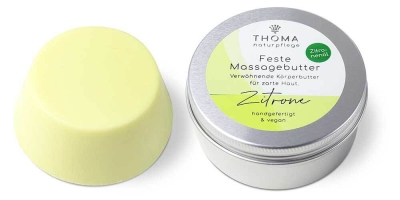 Handgemachte Zitronen-Massagebutter- erfrischend und sinnlich – Nachhaltige Schweizer Naturkosmetik